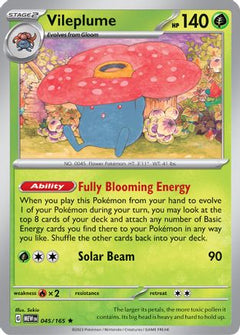 Vileplume 45 - SV Scarlet & Violet 151 Reverse Holofoil-1