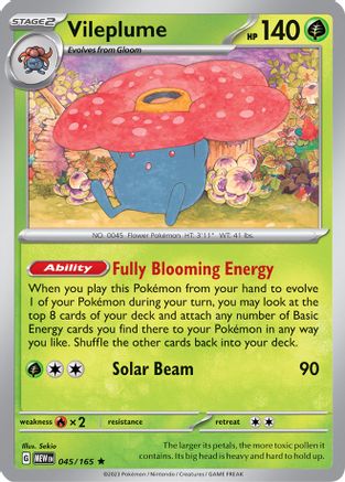 Vileplume 45 - SV Scarlet & Violet 151 Reverse Holofoil-1