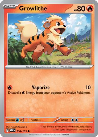 Growlithe 58 - SV Scarlet & Violet 151-1