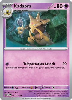 Kadabra 64 - SV Scarlet & Violet 151 Reverse Holofoil-1