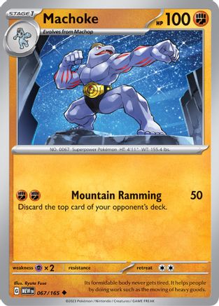 Machoke - 067/165 67 - SV Scarlet & Violet 151-1