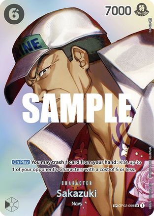Sakazuki (SP) (OP02-099) - Kingdoms of Intrigue Foil-1