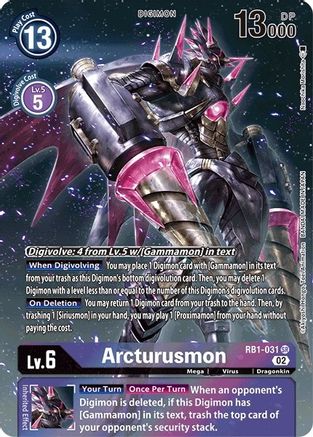 Arcturusmon (Textured Alternate Art) (RB1-031) - Resurgence Booster Foil-1