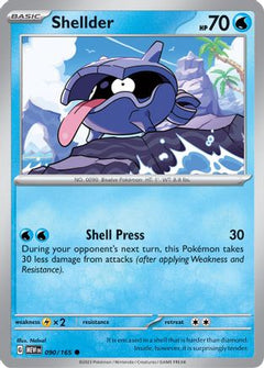 Shellder 90 - SV Scarlet & Violet 151 Reverse Holofoil-1