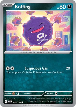 Koffing 109 - SV Scarlet & Violet 151 Reverse Holofoil-1