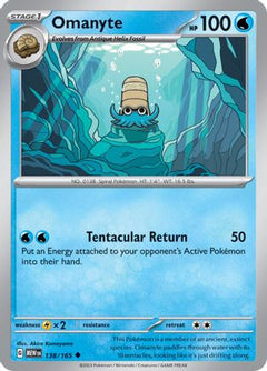 Omanyte - 138/165 138 - SV Scarlet & Violet 151-1
