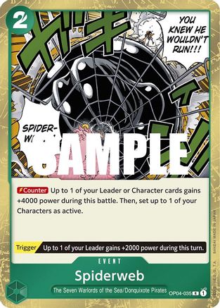 Spiderweb (OP04-035) - Kingdoms of Intrigue Foil-1
