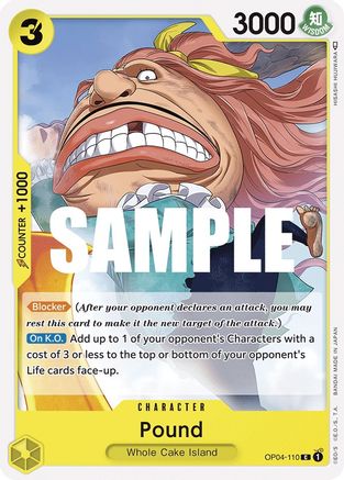 Pound (OP04-110) - Kingdoms of Intrigue-1