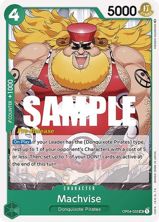 Machvise (OP04-033) - Kingdoms of Intrigue Pre-Release Cards-1