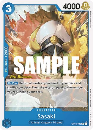 Sasaki (OP04-048) - Kingdoms of Intrigue Pre-Release Cards-1