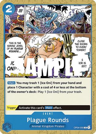 Plague Rounds (OP04-055) - Kingdoms of Intrigue Pre-Release Cards-1