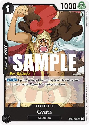 Gyats (OP04-080) - Kingdoms of Intrigue Pre-Release Cards-1