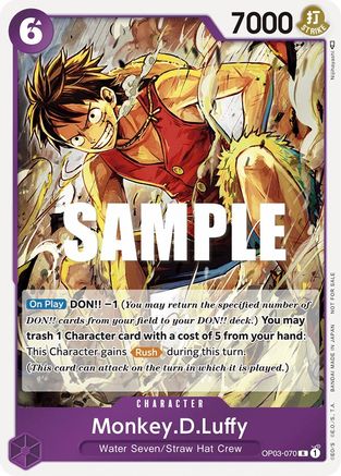 Monkey.D.Luffy (Dash Pack) (OP03-070) - Kingdoms of Intrigue Foil-1