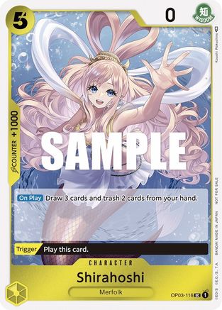 Shirahoshi (Dash Pack) (OP03-116) - Kingdoms of Intrigue Foil-1
