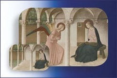 Annunciation Hologram Prayer Card-1