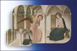 Annunciation Hologram Prayer Card-1