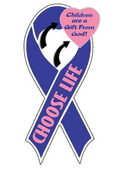 Choose Life Ribbon Magnet-1