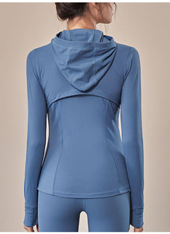 Hooded Sportswear Women’s Outerwear – Breathable Workout Jacket-7