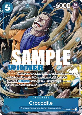 Crocodile (Winner Pack Vol. 5) (ST03-003) - One Piece Promotion Cards Foil-1