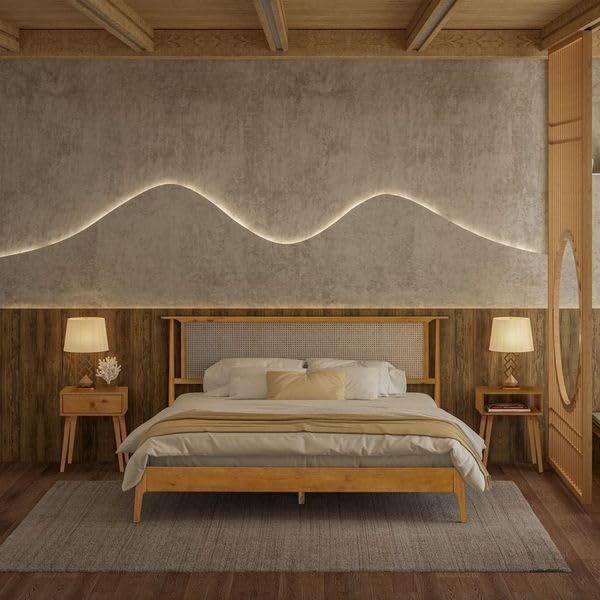 Ruby Natural Rattan Bed Frame-18