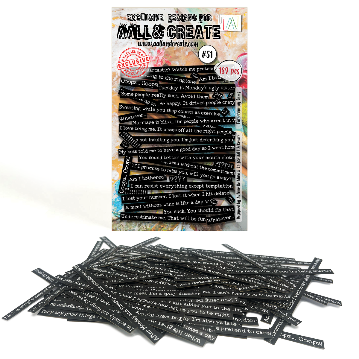 AALL and Create - Ephemera Die-Cuts - Entertaining Gems-1