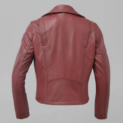 Women’s Lightweight Leather Fashion Jacket | Soft Naked Cowhide Casual Moto Style-2