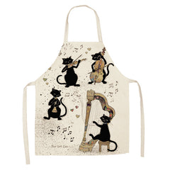 European and American cartoon cute cat apron-17