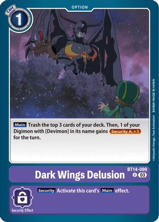 Dark Wings Delusion (BT14-099) - Blast Ace-1