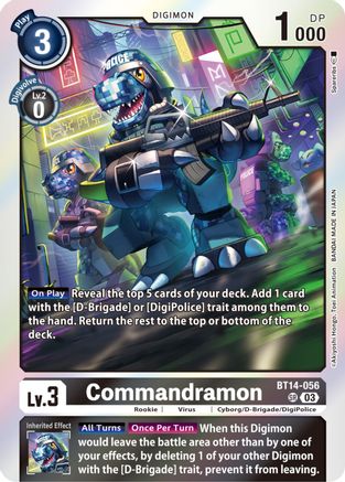Commandramon (BT14-056) - Blast Ace Foil-1