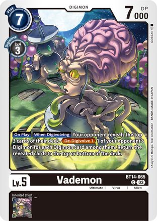 Vademon (BT14-065) - Blast Ace-1