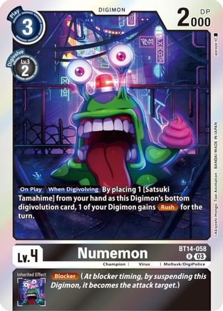Numemon (BT14-058) - Blast Ace Foil-1