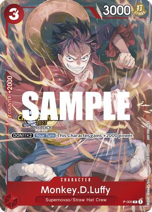 Monkey.D.Luffy (006) (CS 2023 Celebration Pack) (P-006) - One Piece Promotion Cards Foil-1