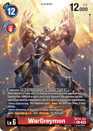 WarGreymon (Alternate Art) (BT14-101) - Blast Ace Foil-1