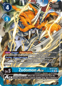 Zudomon ACE (Alternate Art) (BT14-026) - Blast Ace Foil-1