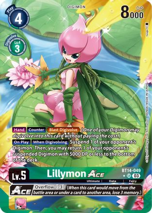 Lillymon ACE (Alternate Art) (BT14-049) - Blast Ace Foil-1