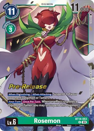 Rosemon (BT14-053) - Blast Ace Pre-Release Cards Foil-1