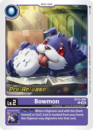 Bowmon (BT14-006) - Blast Ace Pre-Release Cards Foil-1