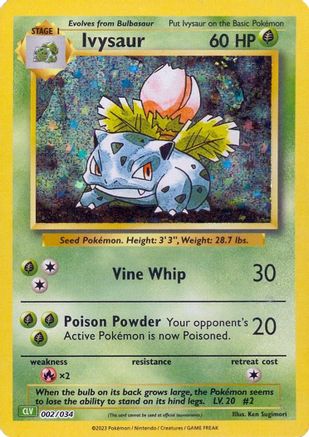 Ivysaur 2 - Trading Card Game Classic Holofoil-1
