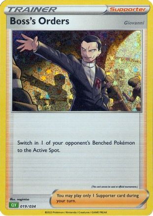 Boss's Orders (CLV) 19 - Trading Card Game Classic Holofoil-1