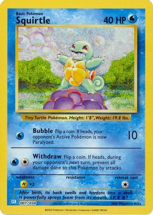 Squirtle 1 - Trading Card Game Classic Holofoil-1