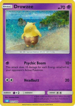 Drowzee 11 - Trading Card Game Classic Holofoil-1