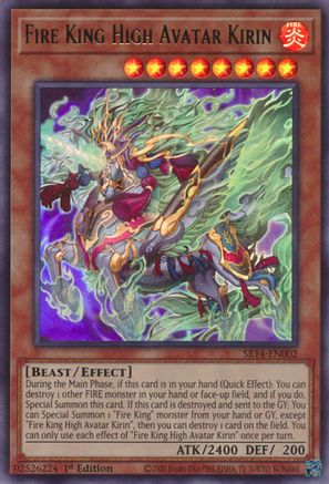 Fire King High Avatar Kirin (SR14-EN002) - Structure Deck: Fire Kings 1st Edition-1
