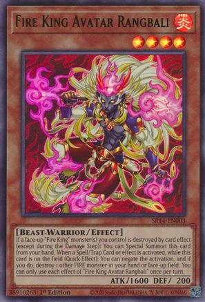 Fire King Avatar Rangbali (SR14-EN003) - Structure Deck: Fire Kings Unlimited-1