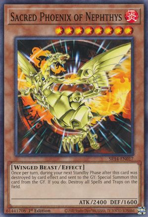 Sacred Phoenix of Nephthys (SR14-EN017) - Structure Deck: Fire Kings 1st Edition-1