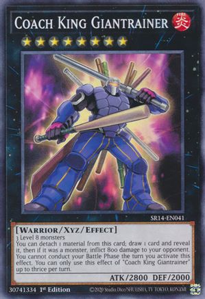 Coach King Giantrainer (SR14-EN041) - Structure Deck: Fire Kings 1st Edition-1
