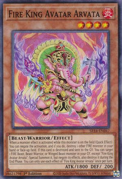 Fire King Avatar Arvata (SR14-EN047) - Structure Deck: Fire Kings 1st Edition-1