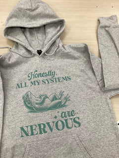 Honestly, All My Systems Are Nervous Frog Hoodie-2