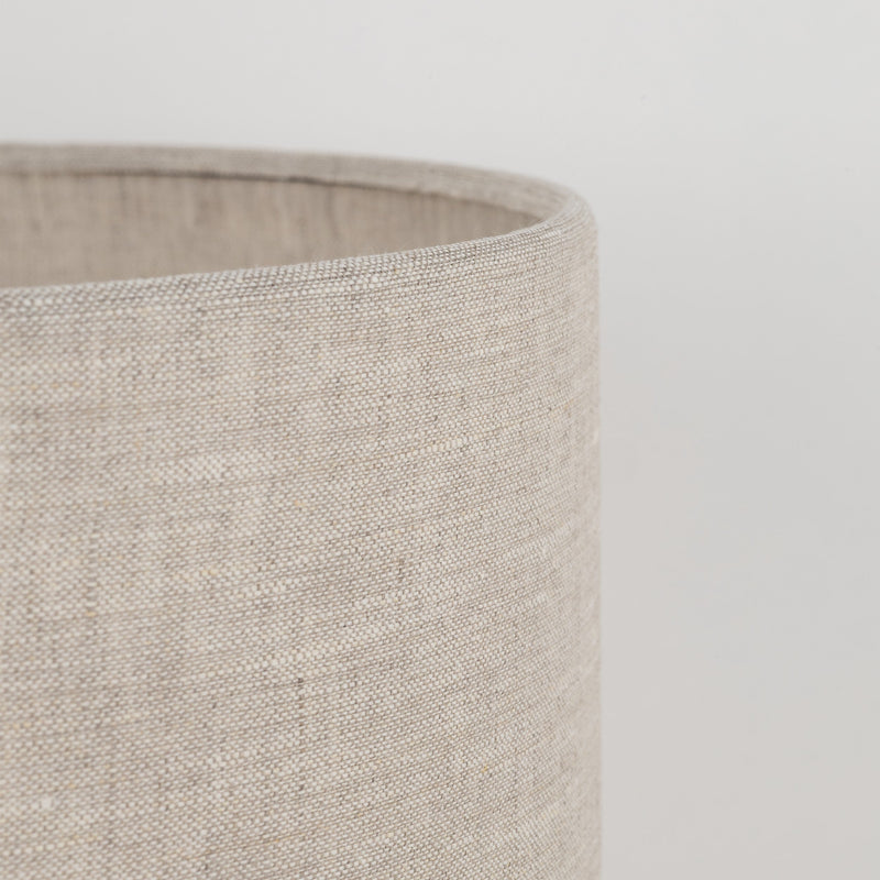 TOKYO Natural Linen & Wood Tripod Table Lamp for Bedroom & Nightstand-4
