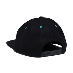 Snot Wheels Co. 'College' Snapback Wool Cap - Black-2