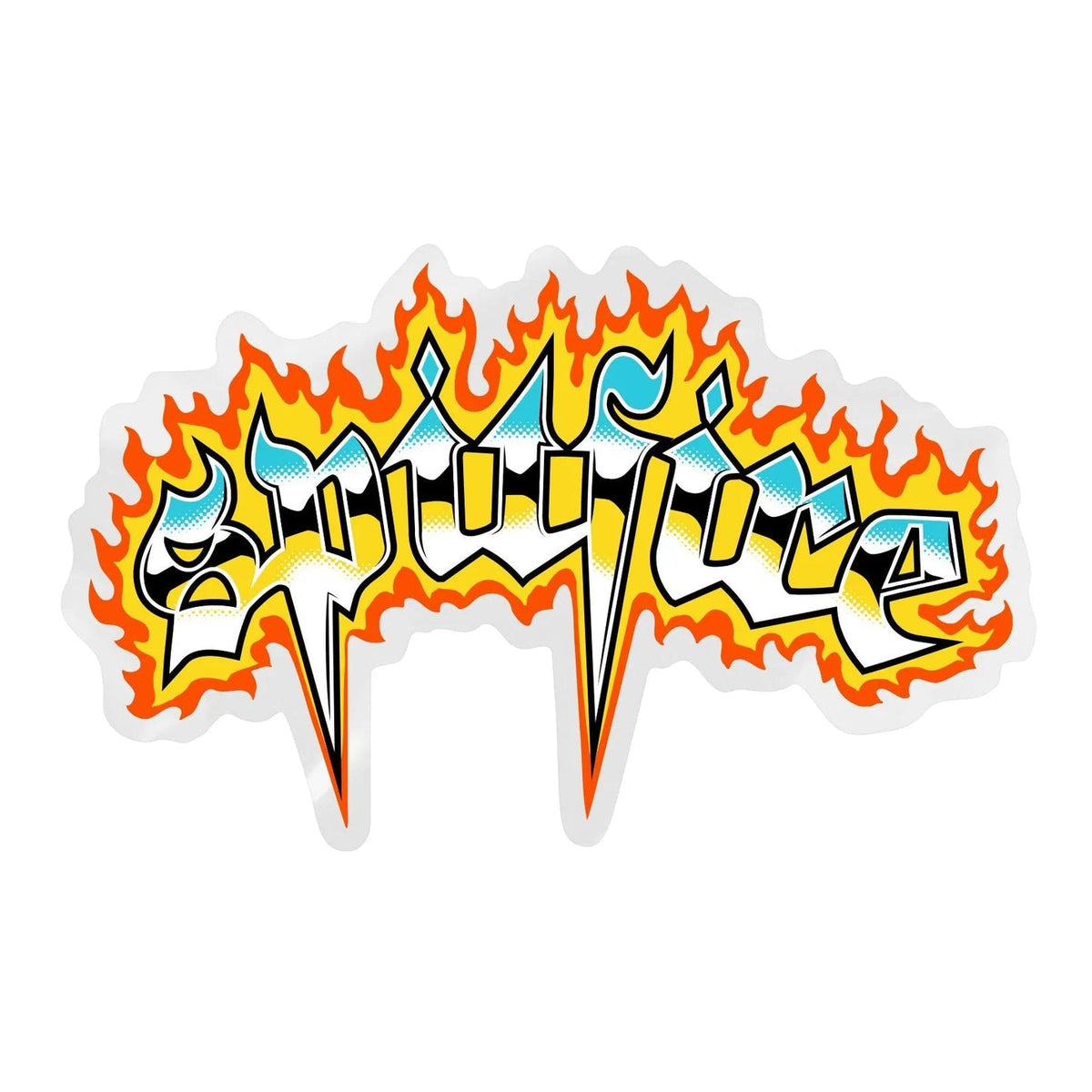 Spitfire 'Venom Chrome' Sticker - Orange-1